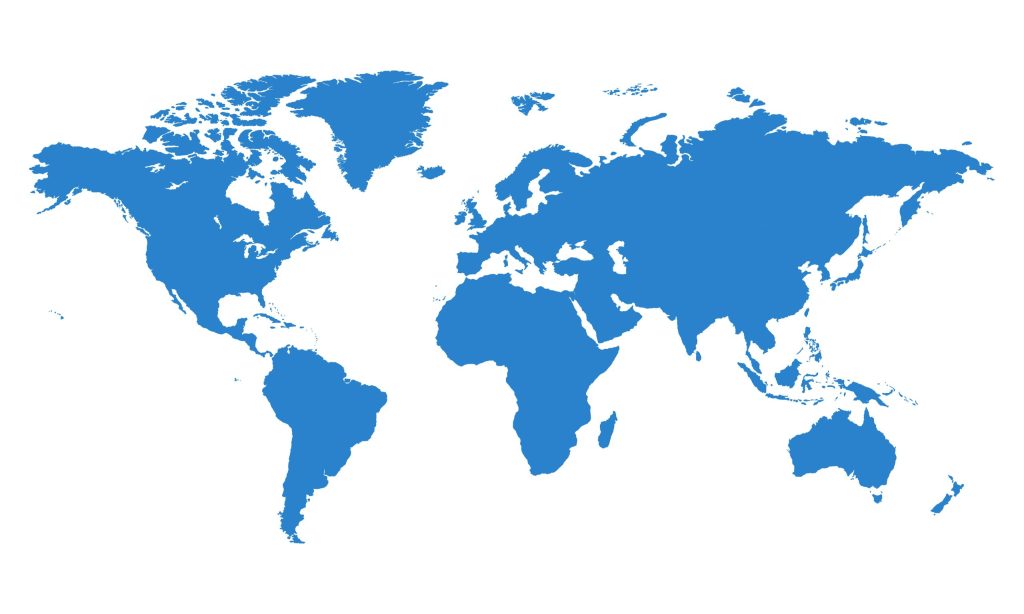 Illustration of world map