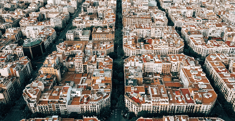 View over the Streets of Barcelona